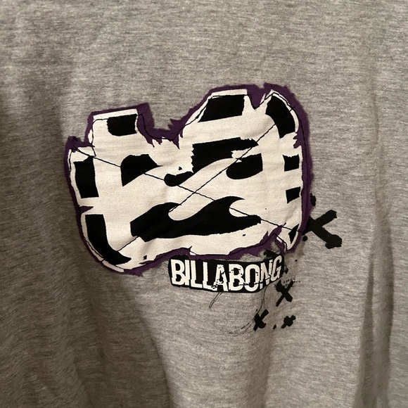 Deadstock Vintage Early 2000’s  Billabong Gray Long Sleeve Men's Shirt - Picture 2 of 5